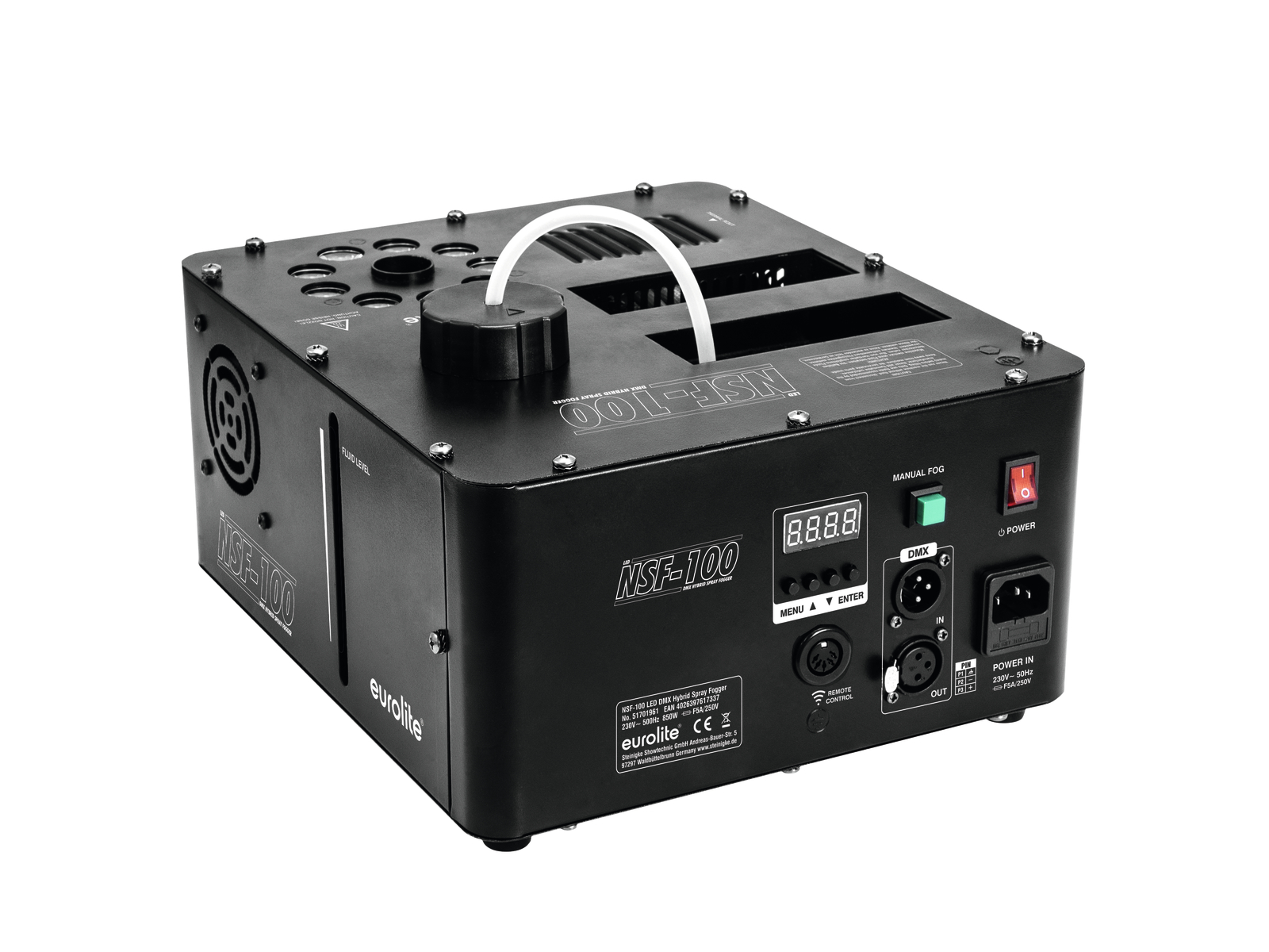 Eurolite NSF-100 LED DMX Hybrid Spray Fogger Eurolite NSF-100 LED DMX Hybrid Spray Fogger