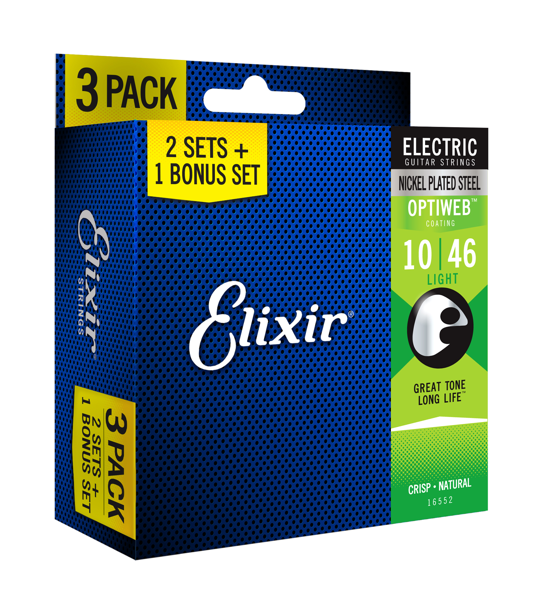 Elixir Optiweb Light 010-046 3-pack Elixir Optiweb Light 010-046 3-pack