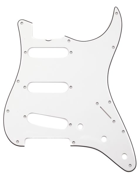 Fender Pickguard 65 Strat Pure Vintage 11-Holes 3-Ply Eggshell