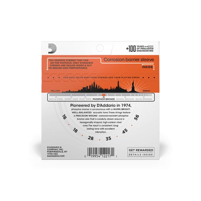D Addario EJ 42 016-056 Resophonic Phosphor Bronze