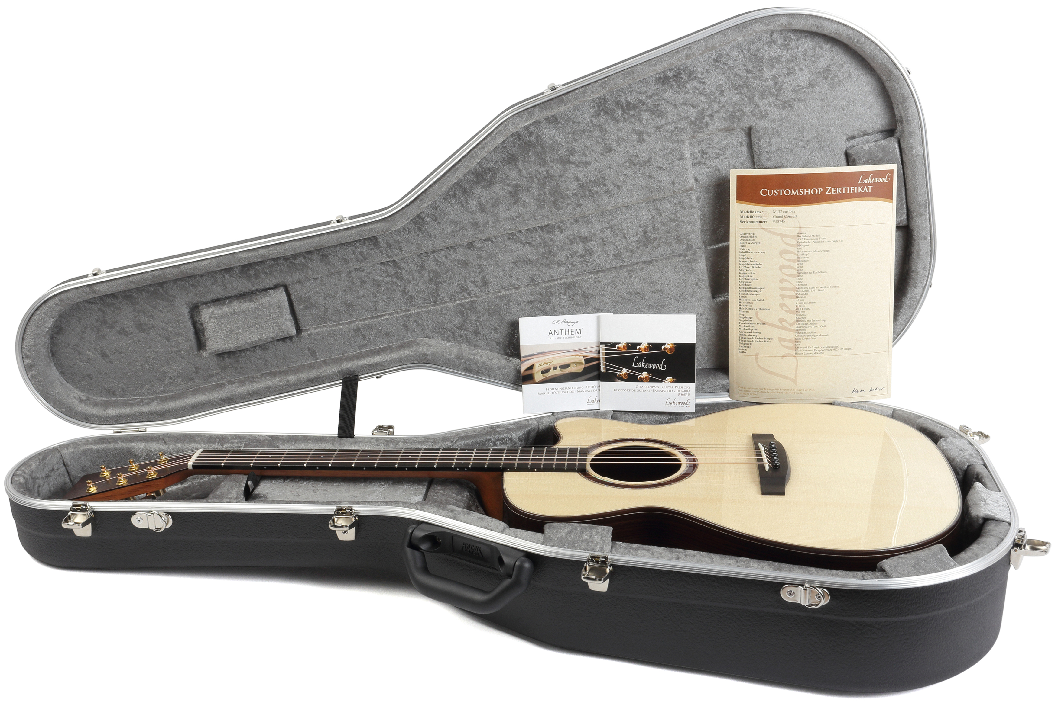 Lakewood M-32 CP Custom Dots-43er Sattelbreite