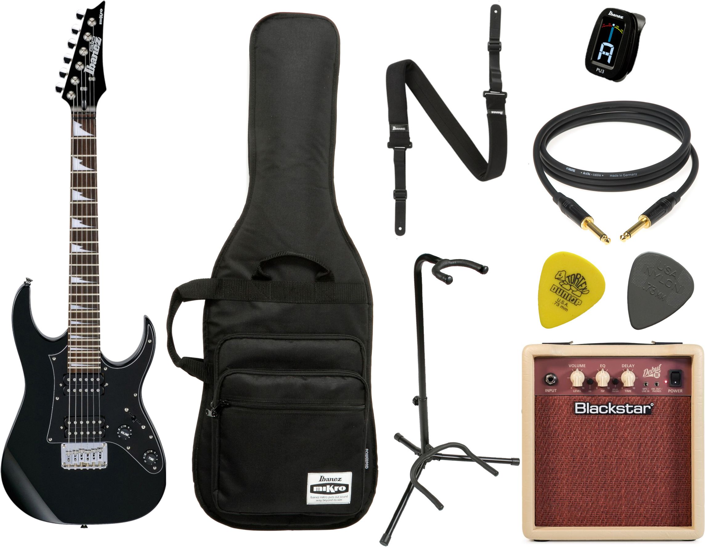 Ibanez GRGM 21 MINI Black Night Starterset