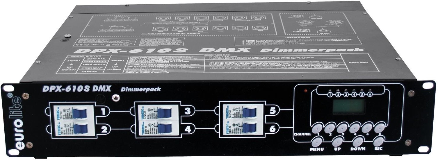 Eurolite DPX-610 S DMX 19" Dimmerpack