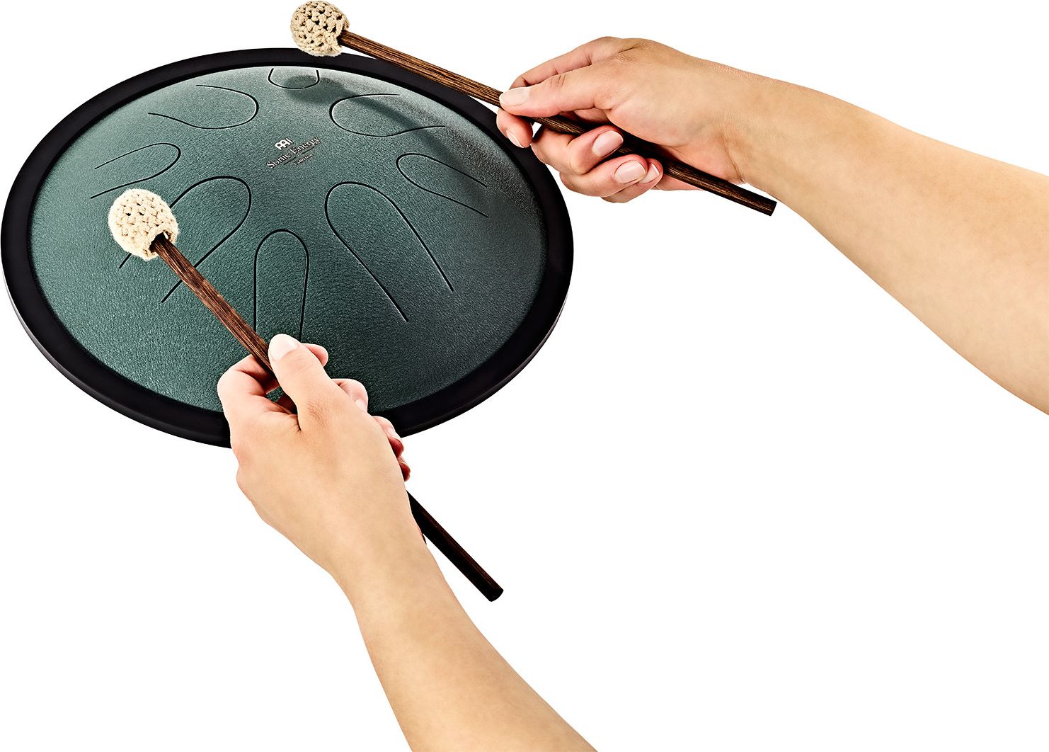 Meinl CSTD1DG Sonic Energy Compact Steel Tongue Drum H-Moll 10"/432hz Dark Green – Bild 5