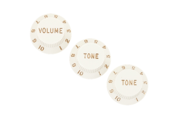 Fender Potiknöpfe Strat Parchment Set