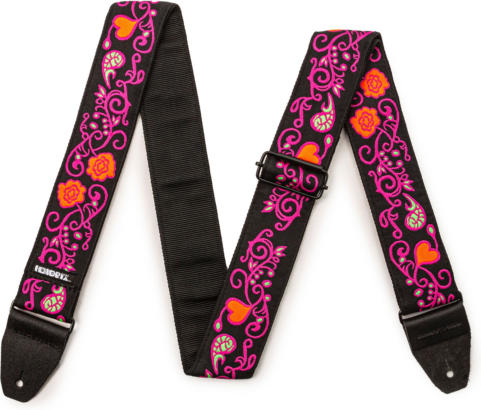 Dunlop Jimi Hendrix Blacklight Gurt Monterey Pink JH22