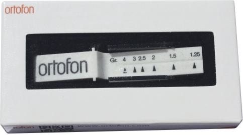 Ortofon tonearm scale