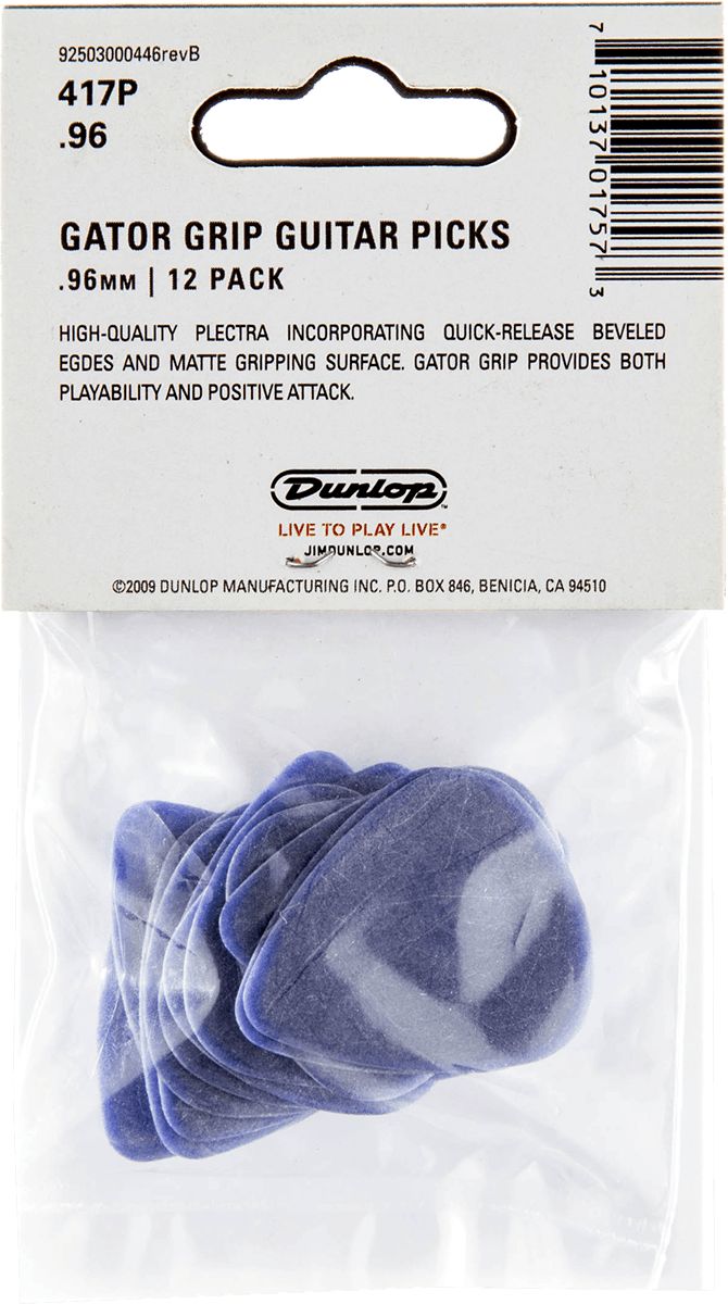 Dunlop Gator picks 0,96mm purple 417P96 pack of 12 – Bild 2