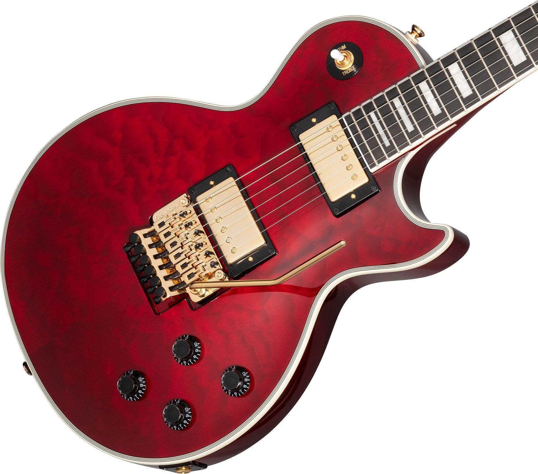 Epiphone Alex Lifeson Les Paul Custom Axcess Ruby inkl. Koffer (Retoure)