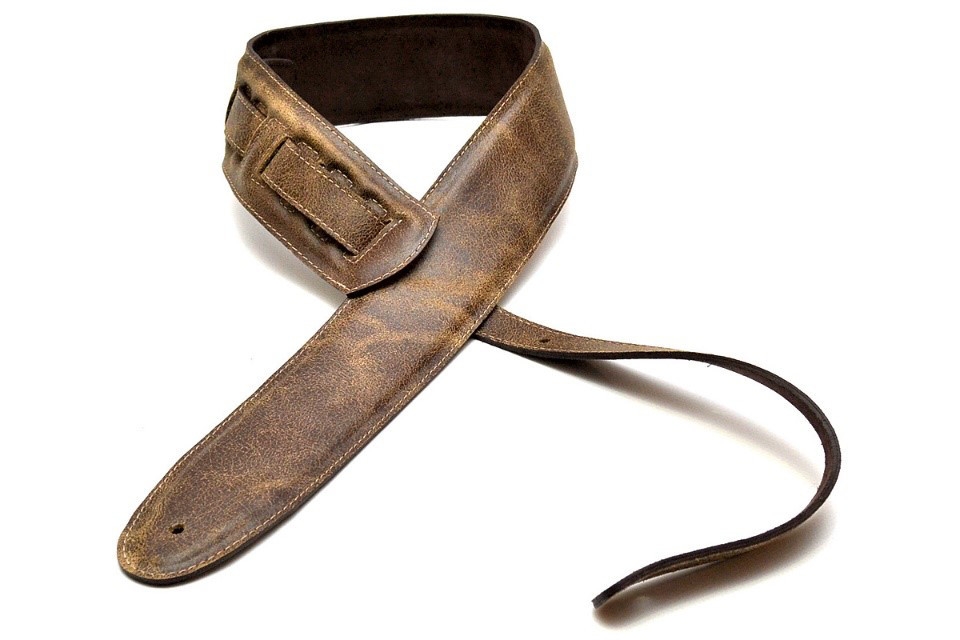Bourbon Strap Guitar Crackle Vintage Leather